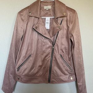 Pink LOFT Moto Jacket - NWT